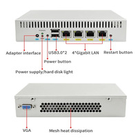 Router Firewall 4 Lan N100 J4125 J5025ES, Mini PC Intel I210 Gigabit Sin Ventilador, WiFi LTE 4G, Compatible con Pfsense, OPNsense, Mikrotik OS