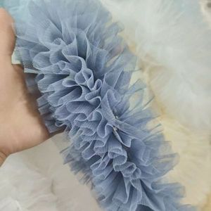 Accesorios de Encaje de Malla 3D <span class=keywords><strong>Pompadour</strong></span> de 12 cm de Ancho con Encriptación Multicapa, Decoración Hecha a Mano para Cuellos y Gorras - Product Image 3