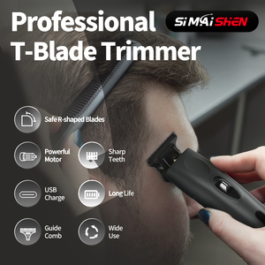 Machine à tatouer les cheveux SiMAiSHEN-Y1, fabricant de tondeuses à cheveux électriques sans fil rechargeables par USB, ensemble de tondeuses à cheveux 6500 tr/min - Product Image 2