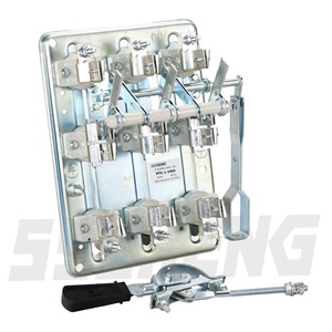 SSSHENG Disconnector RPS-1P-100Aナイフスイッチ100AヒューズスイッチDisconnector 3P IP00分離スイッチ - Product Image 1