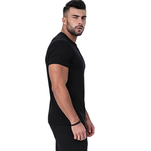 Chemises polo pour hommes, <span class=keywords><strong>t</strong></span>-shirts de sport pour hommes, <span class=keywords><strong>t</strong></span>-shirts de fitness pour hommes, <span class=keywords><strong>t</strong></span>-shirts en nylon de haute qualité à <span class=keywords><strong>col</strong></span> en <span class=keywords><strong>V</strong></span> et boutons pour hommes - Product Image 5