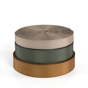 Môi trường thân thiện với màu xanh lá cây và tái chế rPet tái sinh Nylon tùy chỉnh tái chế dây đai màu đen Webbing - Product Image 5