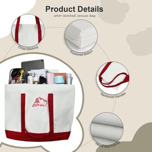 Grand <span class=keywords><strong>sac</strong></span> à bandoulière en toile personnalisé personnalisé avec longue poignée <span class=keywords><strong>pour</strong></span> étudiant classe femme voyage d'épicerie - Product Image 3