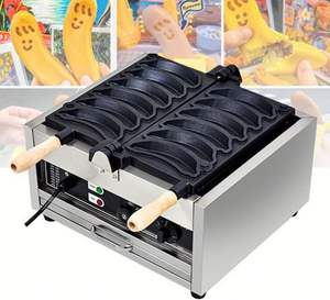 Machine à gaufres commerciale en forme de banane aux fruits Machines de traitement des aliments, oeufs, fromage, gâteau aux bananes et pain - Product Image 6
