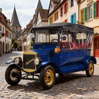 Voiture électrique vintage pour 8 passagers pour les visites en ville en Europe