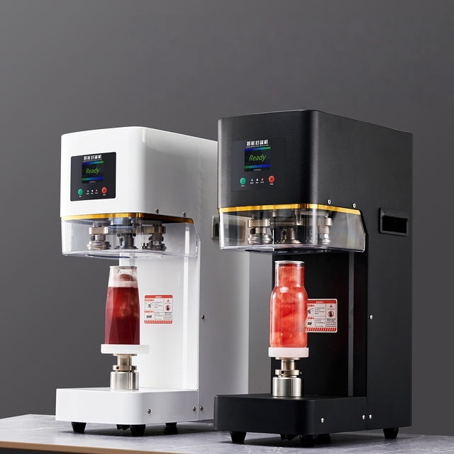Custom Wholesale Electric Full-automatic Bottle Capping Machine Plastic Beverage Bottles Sealing Machine for Fruit Juice