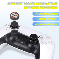 Rallonge de Joystick Analogique en Plastique Surélevée avec Capuchon de Prise en Silicone pour Manette PlayStation PS4 PS5