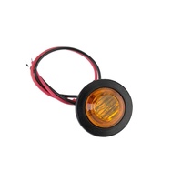Feu de position latéral Led, feu de remorque de camion rond 12/24v 10-30v feu latéral Led