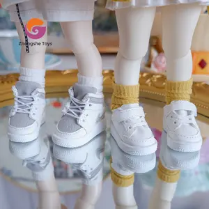 Custom Sporting Pop Schoenen Bjd 6 Punten High-Top Sneakers 1/6 Yosd Schoenen Voor Poppen