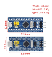 Carte de développement avec processeur ARM Cortex-M3 STM32F103C8T6 au prix d'usine, avec programmeur
