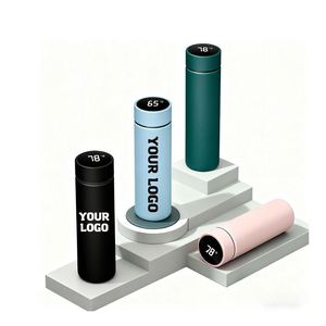 Bouteille d'eau intelligente à LED personnalisée avec logo imprimé en acier inoxydable, cadeau d'entreprise pour les activités promotionnelles - Product Image 1