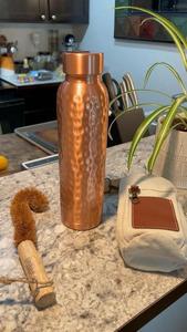 Luxury Handcrafted wholesale copper water bottle gift copper bottle handcrafted copper bottle kitchen water bottle - Product Image 4