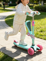 Trottinette pour enfants YILIEN en promotion, trottinette à trois roues avec LED et siège pliable, trottinette pour enfants de 3 à 6 ans