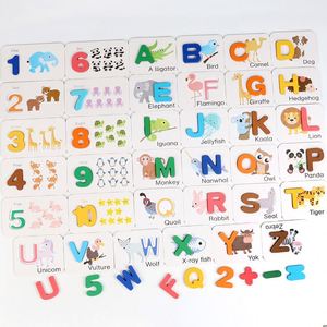 Tarjetas Educativas de Madera con el Alfabeto y Números para el Aprendizaje de los Niños - Product Image 5