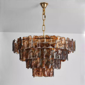 <span class=keywords><strong>Lustre</strong></span> en verre de <span class=keywords><strong>Murano</strong></span> décoratif de style <span class=keywords><strong>vintage</strong></span> français pour salon, chambre à coucher, restaurant, design nordique LED - Product Image 5
