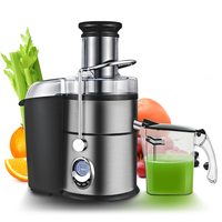 Mixeur Commercial 4-en-1, Extracteur de Jus, Broyeur, 5 Vitesses, Machine Multifonctionnelle pour Jus et Broyage à Sec
