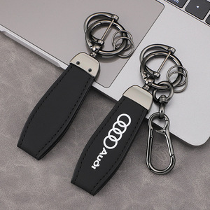 Chaveiro de Carro de Couro Genuíno de Alta Qualidade Estilo <span class=keywords><strong>Anime</strong></span> Chibi com Logotipo Volvo OLIVER, Pingente Masculino para Chaveiro, Embalado Individualmente - Product Image 4