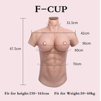 Formes de seins réalistes en Silicone, seins F Cup mise à niveau en Silicone sans huile/décoloration, plaque de poitrine pour fille, travesti