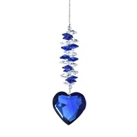 2025 Novedad: Colgante de Corazón Tallado de Cristal de Diamante de 12 Pulgadas para Ventana, Decoración de Jardín, Atrapasueños para Graduación, Navidad, Halloween