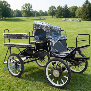 Véhicule électrique à 4 roues avec châssis en acier pour la vente en gros |   Chariot à Chevaux de Haute Qualité avec Frein à Main pour 6 Personnes - Product Image 1