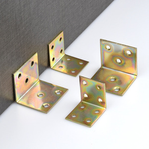 Thickened Color Zinc L-Shaped Angle Bracket Cold-Rolled Steel 90-Degree Furniture Connector For <b>Table</b> Chair Wood Fixing - Product Image 3