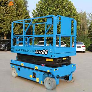 <span class=keywords><strong>Platform</strong></span> pengangkat gunting listrik Mini, <span class=keywords><strong>Lift</strong></span> peninggi pekerjaan udara 12.2m 500kg dengan meja 1150x700mm - Product Image 2