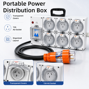 CHENF Centro de Distribución de Energía Portátil Personalizado, IP67 Impermeable, 16A-125A, 220V/380V, Caja de Distribución de Energía Temporal para la Industria Cinematográfica - Product Image 2