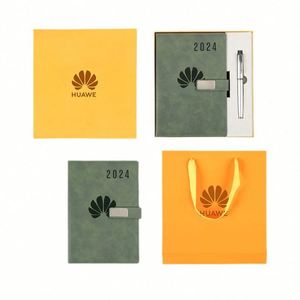 Custom A5 Softcover PU Leather Note <b>Book</b> Promotional Business Office Notebook With Logo - Product Image 2