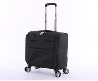 Valise cabine légère en tissu Oxford 20 pouces, imperméable, avec roulettes pivotantes, sac de voyage