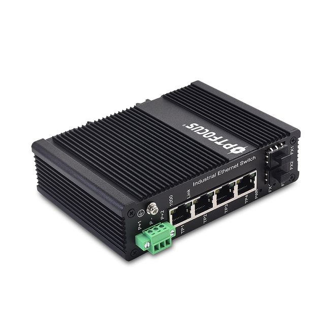 1000M 2 Fiber Ports 4 Electric Ports Card Rail Type Wall-mounted Industrial-grade Poe Ethernet Switch