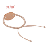 Bracelet RFID en bois personnalisable et ajustable pour hôtel-resort avec code QR et NFC