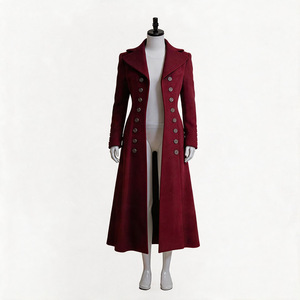 Costume de sorcière gothique pour femmes, tenue de cosplay de style médiéval, tissu en polyester, vêtements de fête d'Halloween pour adultes - Product Image 5