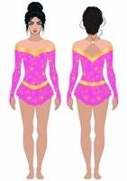 Blue Girls Lyric Performance Dance Wear pour les enfants Commande d'échantillon de 7 jours disponible Costume de ballet scintillant en strass
