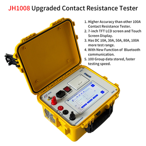 High Frequency 10A 30A 50A 80A 100A Ohm Meter Loop Contact Resistance Tester With 5-600 Seconds Can Be Set CJ1008 Contact Resist - Product Image 6