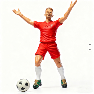 Figurines de joueurs de football miniatures personnalisées en PVC, joueurs de football, joueurs de <span class=keywords><strong>basket</strong></span>-ball, sportifs, figurines d'action en plastique, jouets - Product Image 3