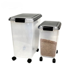 Hot Sale Easy Mobility <strong>Food</strong> Storage <strong>Container</strong> With Wheels for <strong>Dog</strong> Cat Bird and Other Pet <strong>Food</strong> Storage <strong>Container</strong> - Product Image 3