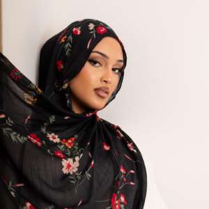 Hiyab Modal Estampado para Mujer, Moderno, Transpirable, para las 4 Estaciones, con Logotipo Personalizado, Estilo Musulmán, Elegante y Modesto, 2026 - Product Image 1