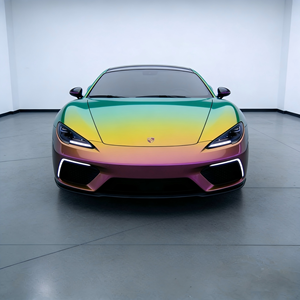 Nouveauté Film vinyle pour <span class=keywords><strong>voiture</strong></span> caméléon TPU haute brillance résistant aux intempéries vert orange rose dégradé Couverture complète pour tous les modèles de voitures - Product Image 2