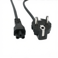 Cable de Alimentación Europeo C5 Resistente, Cable de Corriente Alterna para Computadora Portátil, Monitor y Electrónica de Consumo