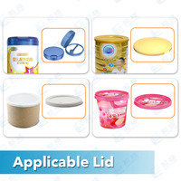 Machine de capsulage automatique linéaire pour couvercles de seaux et boîtes de spirales anti-moustiques, et pour le pressage de couvercles de bouteilles en plastique