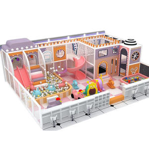 قلعة شقية عالية الجودة ملعب أطفال داخلي ألعاب معدات ملعب كبيرة وصغيرة شاملة - Product Image 1