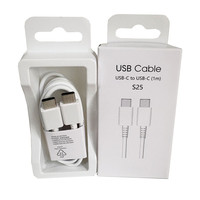 Cable de Carga USB C de 25w a Precio de Fábrica, Cable Tipo C a Tipo C de 3A, Carga Súper Rápida para Samsung Galaxy S26 S25 S24 S23 S22