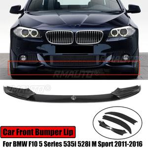 สำหรับ BMW F10 ซีรีส์ 5 รุ่น 535i 528i M Sport ปี 2011-2016 ชุดแต่งกันชนหน้า คาร์บอนไฟเบอร์ สไตล์ 2015 - Product Image 1