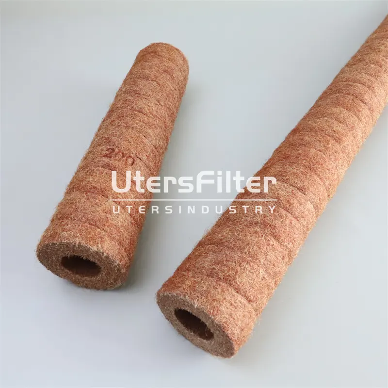 55X30X250MM UTERS Customized Size 200 Micron Phenolic Resin Filter Element  High Viscosity Fluid Filter Element For Filter