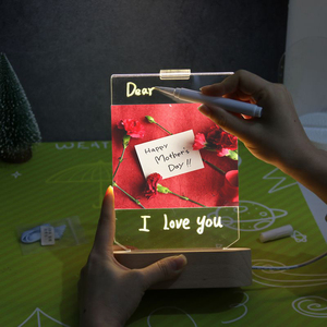 Wholesale led photo frame mothers day gift set creative DIY gifts for men