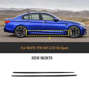 Carbon Sợi G30 F90 Bên Váy Mở Rộng cho BMW M5 G31 G38 M Thể Thao 2017-2019