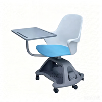 Fauteuil de bureau, fauteuil mobile pour tablette, chaise avec bureau d'écriture latéral