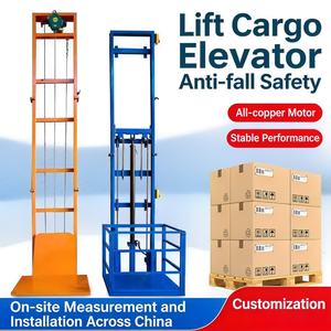 Elevador de Carga de Alta Velocidad JY Home, Elevador de Mercancías Vertical con Rieles Hidráulicos, Elevador de Carga para Obras de Construcción - Product Image 3