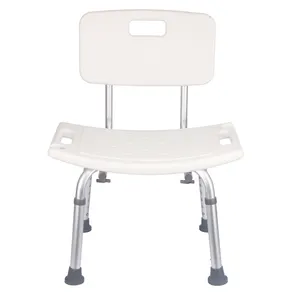 Portable Aluminum Folding Bariatric Bath Shower Chair with Adjustable Armrests Elderly Bathroom Safety Equipment
