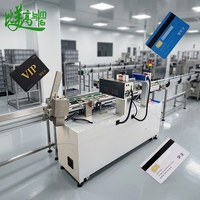 Système de personnalisation de cartes PVC anti-contrefaçon avec encodeur/trieur de cartes RFID automatique haute vitesse BMG et marquage laser UV